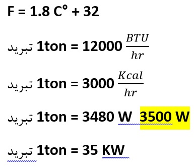 تبدیل واحد ها